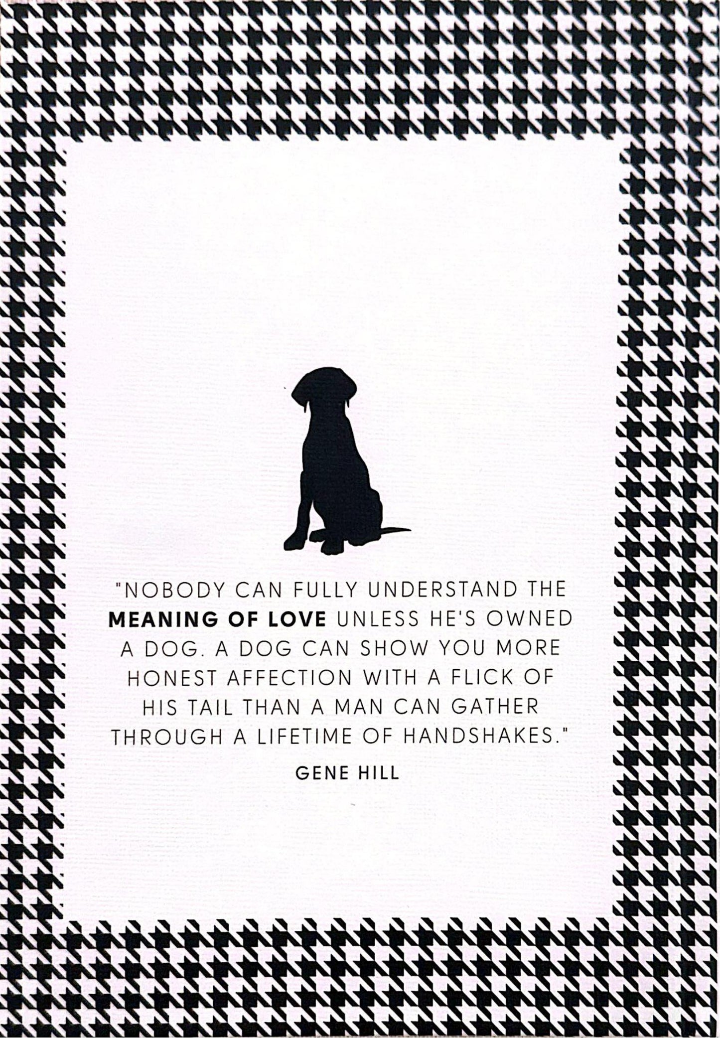Black Houndstooth Journal